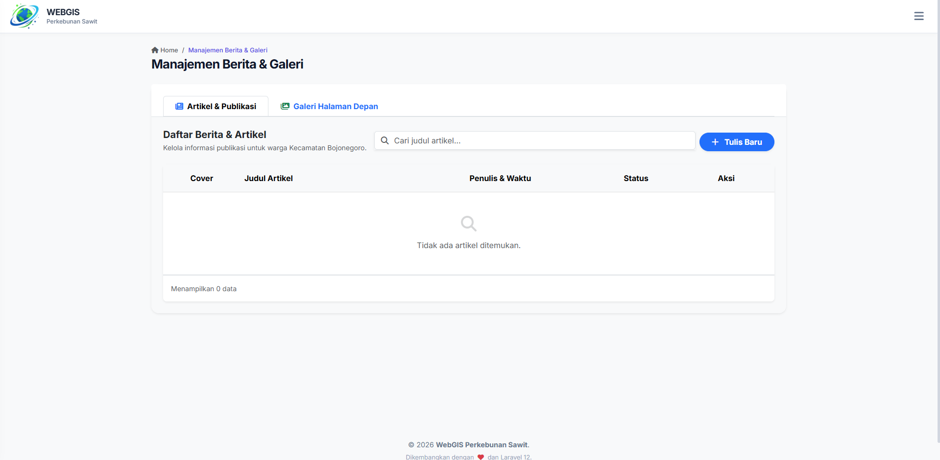 CMS Portal Pemerintahan